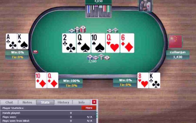 texas hold em poker online vs ai
